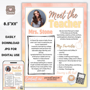 meet the teacher flyer